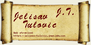 Jelisav Tulović vizit kartica